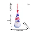 Gnomo patriottico in peluche per il Giorno dell'Indipendenza, 17x7cm, peso 13g - Gnomo Appeso del Giorno dell'Indipendenza Non Luminoso - Stile 1 (C3-27)