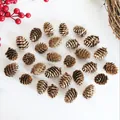 Natural brown pine cones for rustic Christmas DIY crafts and holiday table decor - Pine Flower (Small) / 1-2CM / Brown