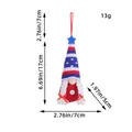 Gnomo patriottico USA da 17cm con stelle e strisce per decorazione del 4 luglio - Gnomo Appeso del Giorno dell'Indipendenza Non Luminoso - Stile 4 (C3-30)