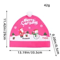 Pink festive Christmas car seat headrest cover with Santa snowman print dimensions - 2 Pcs/Set / Pink