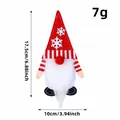 Christmas gnome cutlery holder felt tableware decoration in red and white colors - Snowflake Hat Style (C1-26)