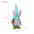 Plush Easter bunny gnome ornament, 25cm height, 90g weight, cute seasonal gift doll. - Green Gnome / D1-12 Green Body