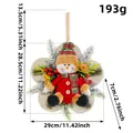 Festliche Weihnachts-Schneemann-Deko mit 29 cm Breite und 193 g Gewichtsangabe - 29x28.5x7cm / Weißgold Rotes Outfit Schneemann