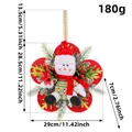 Décoration murale bonhomme de neige Noël, dimensions 29x28,5 cm et poids de 180 g - 29x28.5x7cm / Style Bonhomme de Neige Rouge