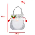 Christmas gnome gift bag with dimensions 35x20cm and 50g weight for holiday candy - Gray Beard Style (P2-27)