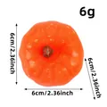 Realistic orange foam pumpkin for Halloween decor, size 6cm and weight 6g. - S3-38 Orange Style / 6x6x6cm