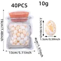 Set of 40 speckled foam Easter eggs in decorative jar pouch for party decor 19x13cm - Gold Spotted White Egg Style (R1-7) / 40Pcs Pack