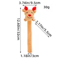 Christmas reindeer plush slap bracelet for kids party favors, 12.6 inch brown soft wristband - Reindeer Style (T2-30)