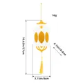 White and gold wooden palace lantern pendant festival hanging decoration 27cm long - U2-22 White Style