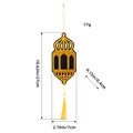 Golden and black wooden palace lantern ornament with tassel for festive decoration - U2-21 Black Style