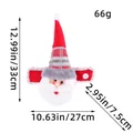 Weihnachtsmann-Vorhang-Raffhalter für Weihnachtsdeko, Maße angegeben, Gewicht 66g - Weihnachtsmann