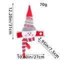 Festliche Schneemann Vorhangschließe für die Weihnachtsdekoration mit 70g Gewichtsangabe - Schneemann