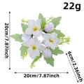 Easter egg floral candle ring with white flowers and patterned eggs, 20cm outer diameter - White Flower Style (Z1-9) / White