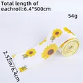 Decoratief lint met zonnebloemen en bijen, 6,4 cm breed imitatie linnen lint voor knutselen - Zonnebloem Stijl
