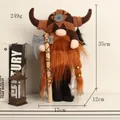 Detailed view of Viking warrior gnome doll with dimensions 35cm height and 249g - Viking Warrior (F1-15)