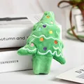 Cute green plush Christmas tree slap bracelet for kids festive holiday gifts and party favors - T2-31 Christmas Tree (Large Head)