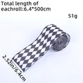 6.4cm wide black and white diamond pattern decorative ribbon roll for gift wrapping and DIY - Rhombus Pattern Style (Z2-55) / 6.4cmx500cm