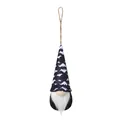 Decorative Halloween faceless gnome hanging ornament featuring white bat pattern pointed hat - Black Hat White Bat(Z3-19)
