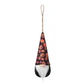 Halloween gnome faceless doll pendant with pumpkin pattern hat and white beard - Black Hat Pumpkin(Z3-21)