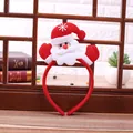 Red Santa Claus headband with cute mittens for Christmas party decor - S2-1 Red LED Raising Hands Santa Headband