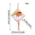 Handmade Santa Claus burlap ornament for Christmas tree, 10.8-inch hanging decor - Santa Claus Style (W2-35老人)