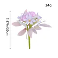 Purple artificial silk rose and lily flower bouquet for elegant wedding home decor - Rose (S2-12) / Purple