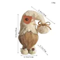 Kaffeethema Rudolph gesichtsloser Plüschzwerg Puppe 25cm hoch für Café Dekoration - Weiß
