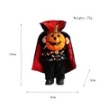 Muñeca calabaza sin cabeza para decoración Halloween, altura 18cm, peso 77g, diseño aterrador. - Estilo de Lentejuelas Negras (a166) / 18cm / Estilo de Muñeca Sin Cabeza Negra