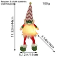 Glowing Christmas gnome plush doll with dimensions 44x13cm for holiday home decoration - Long Leg Elf Doll (B3-13) / 44cm / Red