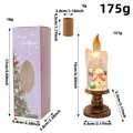 Christmas snowman electronic water candle with dimensions and gift box packaging - Snowman