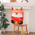 Simpatica fodera per sedia natalizia con renna per la decorazione della sala da pranzo - Stile Renna (O1-11)