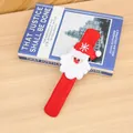 Bracelet à claque Père Noël rouge en peluche pour enfants, jouet de fête de Noël - Style Père Noël Rouge Lumineux (T1-33)
