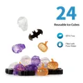 Lot de glaçons réutilisables Halloween crâne citrouille chauve-souris sans BPA - Thème Halloween 24 Pièces