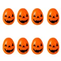 Set di 8 uova di zucca di Halloween arancioni da 6 cm per decorazione party - Set da 8 / Arancione