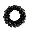 Couronne de Noël noire avec boules brillantes et mates pour décoration de porte - Ensemble de 44 pièces / Noir
