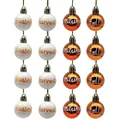 Set de 16 bolas decorativas de Acción de Gracias con textos de otoño impresos - Juego de 24 / Saludos de Vacaciones (Estilo B)