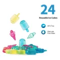 Affichage dynamique de 24 glaçons réutilisables colorés sans BPA de formes - Forme de Sucette Glacée 24 Pièces