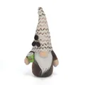 Encantador muñeco de peluche de gnomo de café con gorro de punto y una taza de café mini - Estilo de Onda