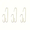 Set aus goldenen C-förmigen Metallhaken für Weihnachtsschmuck in zwei verschiedenen Größen. - 200 Stück (100 Groß und 100 Klein) / Gold