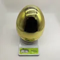 Golden electroplated plastic Easter egg on scale weighing 180 grams for gift - 25cm / Standard Weight