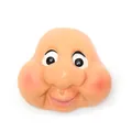 Close-up of resin dwarf face accessory with large eyes and rosy cheeks for DIY gnomes. - Large Size (74*68mm) / 1 Piece