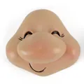 Close-up detail of a smiling dwarf gnome face resin accessory with a large nose - Big Nose Style (BHST0016_a) / 50*45*32mm