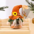 Thanksgiving faceless gnome doll with sunflower hat for harvest festival decor - Braid Style (Female) / Yellow Hat