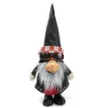 Handcrafted cool biker gnome plush with sunglasses and leather hat for home decoration - Medium (BH2239182) / 21*14*52cm / Black