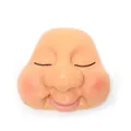 Detailed resin face accessory for DIY Santa or gnome dolls with closed eyes and nose. - L