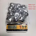 Gewichtsmessung von 12 silbernen Herzanhängern in matt, glänzend und glitzernd - Glänzend Matt Glitzer / 12er Pack / Silber