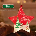 Detailansicht eines roten LED-Sternanhängers mit festlichen Weihnachtsmotiven - Stern Einzeln