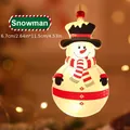 Hängendes LED-Schneemann-Weihnachtsbaum-Ornament mit warmem festlichem Lichteffekt - Schneemann Einzeln