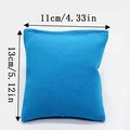 Blauwe canvas pittenzak voor werpspellen, afmetingen 11x13 cm. - Blauwe Pittenzak / Blauw