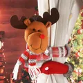 Creative Christmas reindeer plush curtain tieback for festive home and window decoration - Elk Style